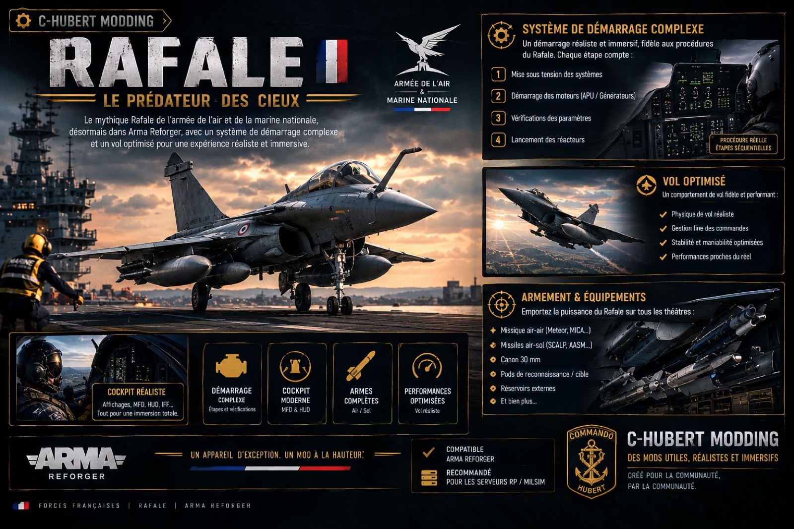 C-HUBERT RAFALE JET FIGHTER